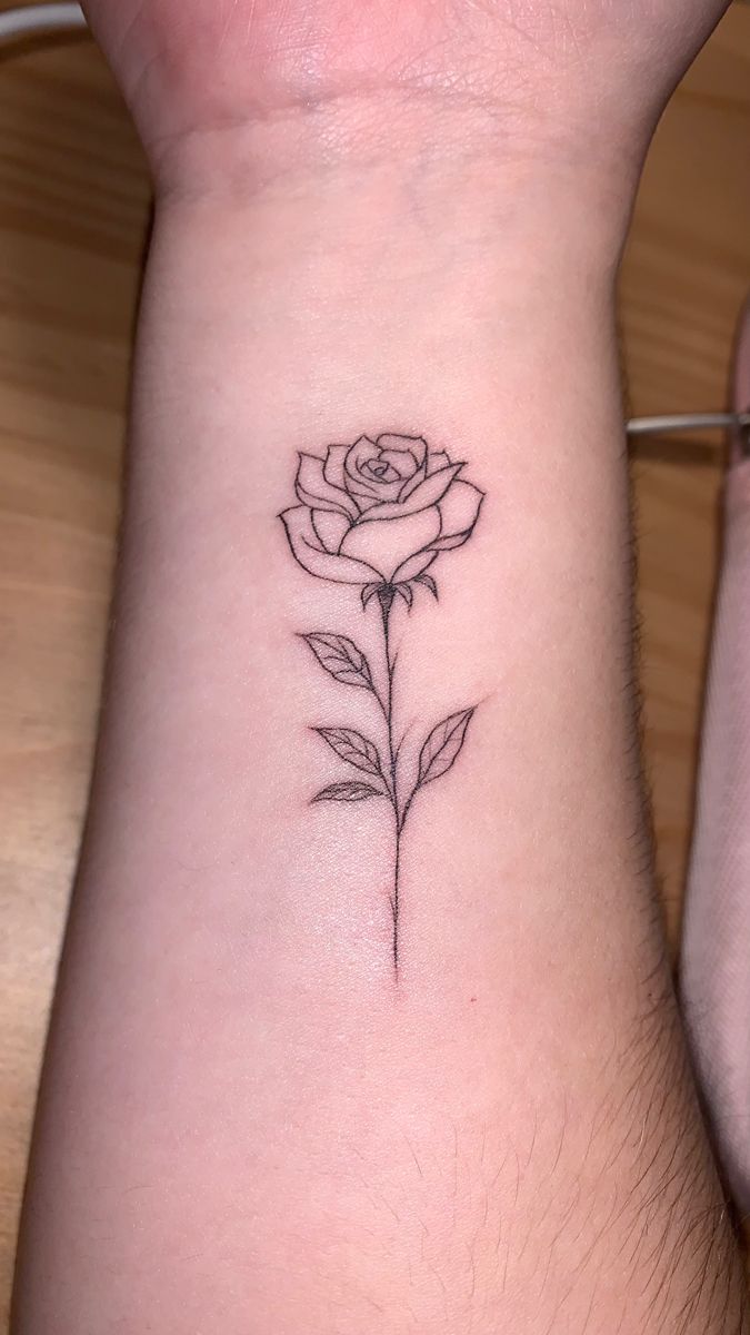 Small rose tattoo 0024