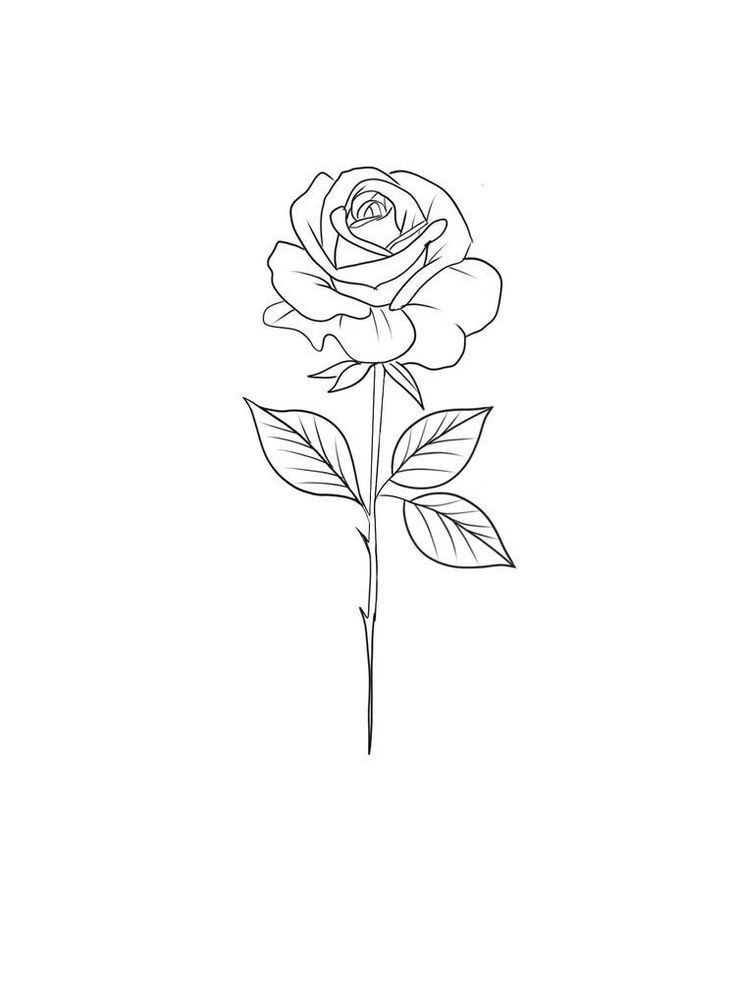 Small rose tattoo 0027