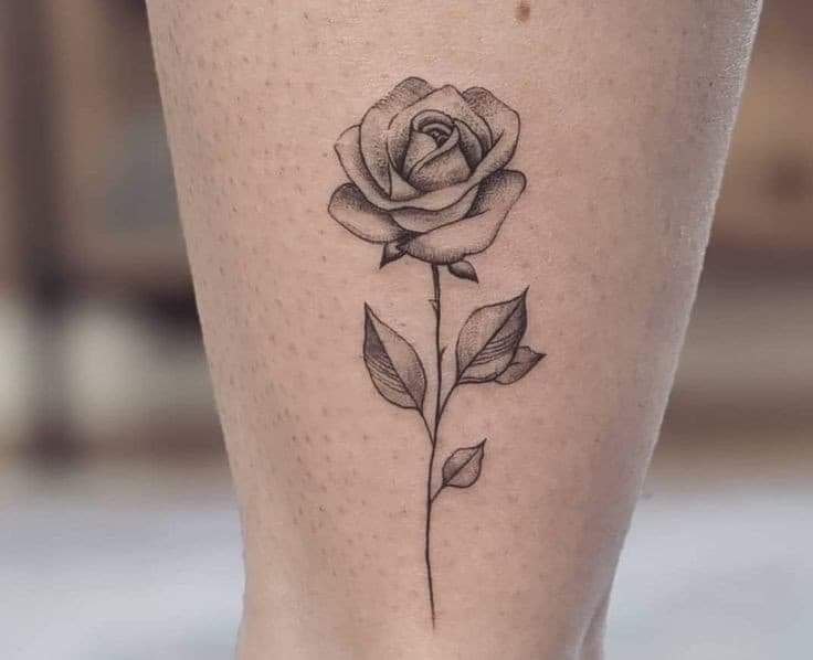 Small rose tattoo 0031