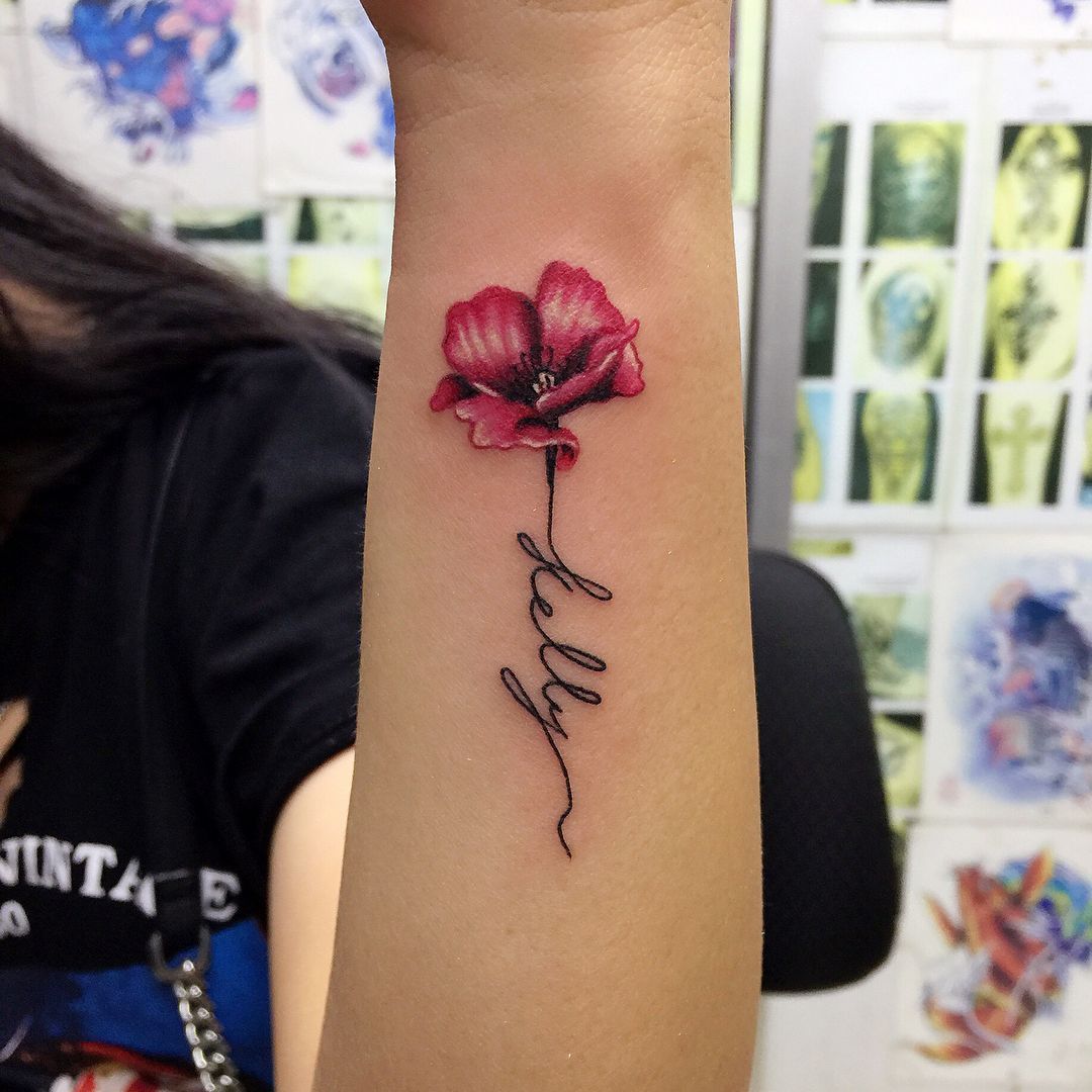 Small rose tattoo 0041