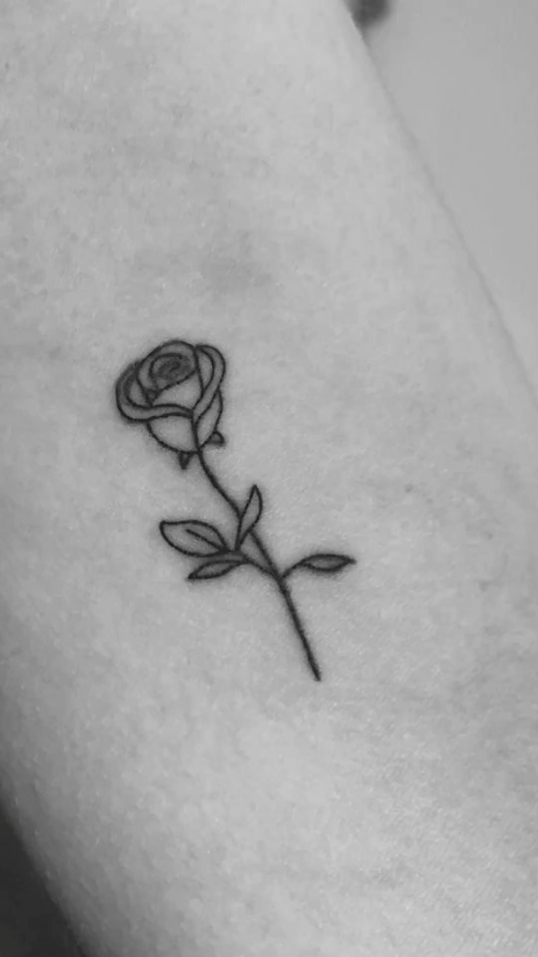 Small rose tattoo 0057