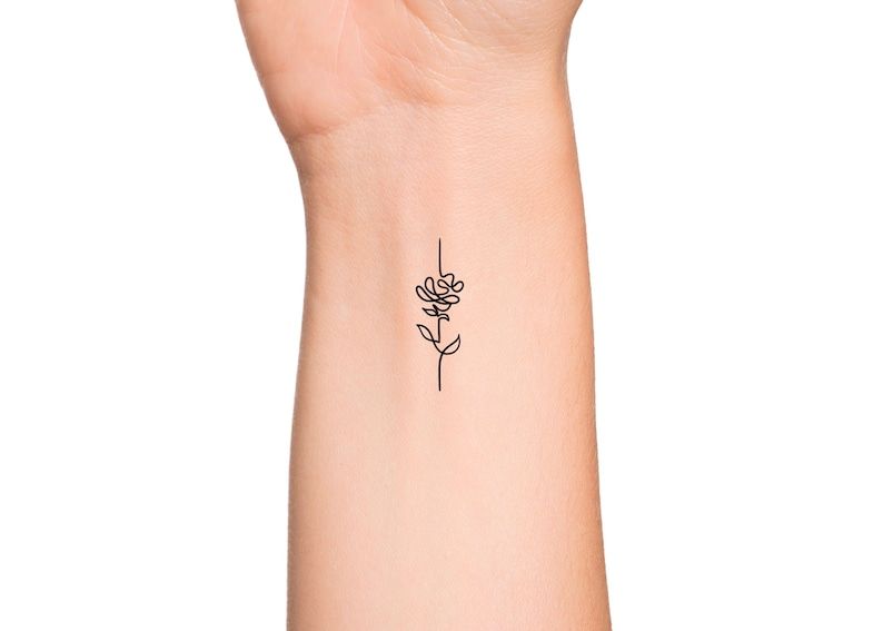 Small rose tattoo 0060