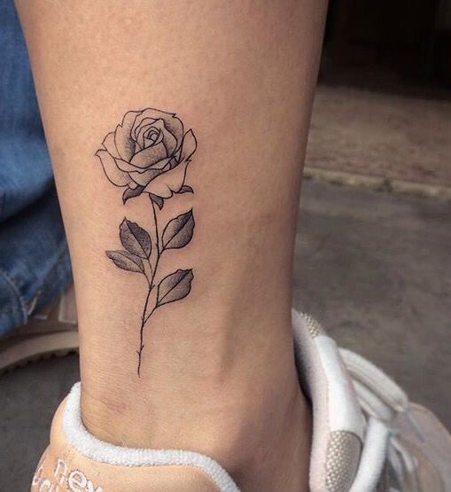 Small rose tattoo 0080