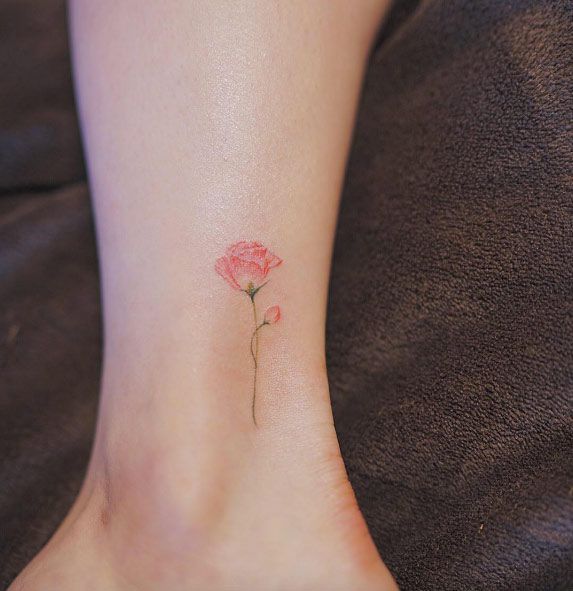 Small rose tattoo 0081