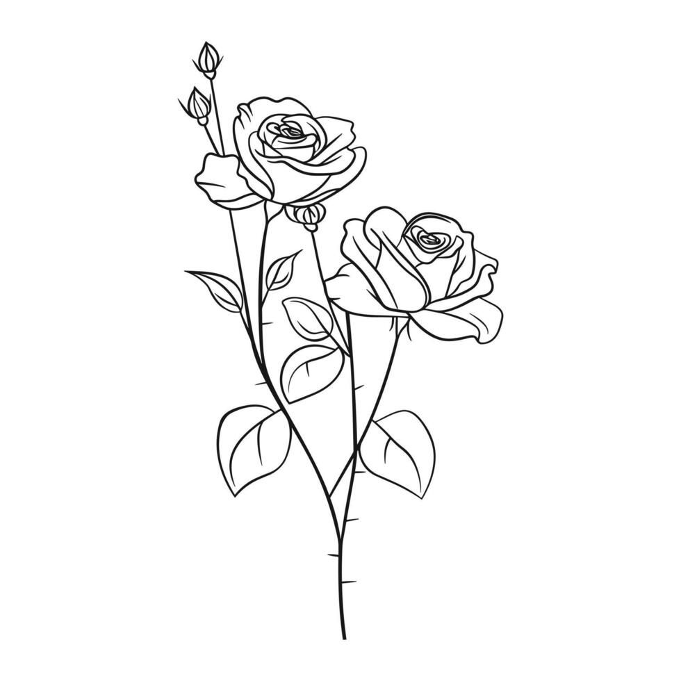 Small rose tattoo 0095