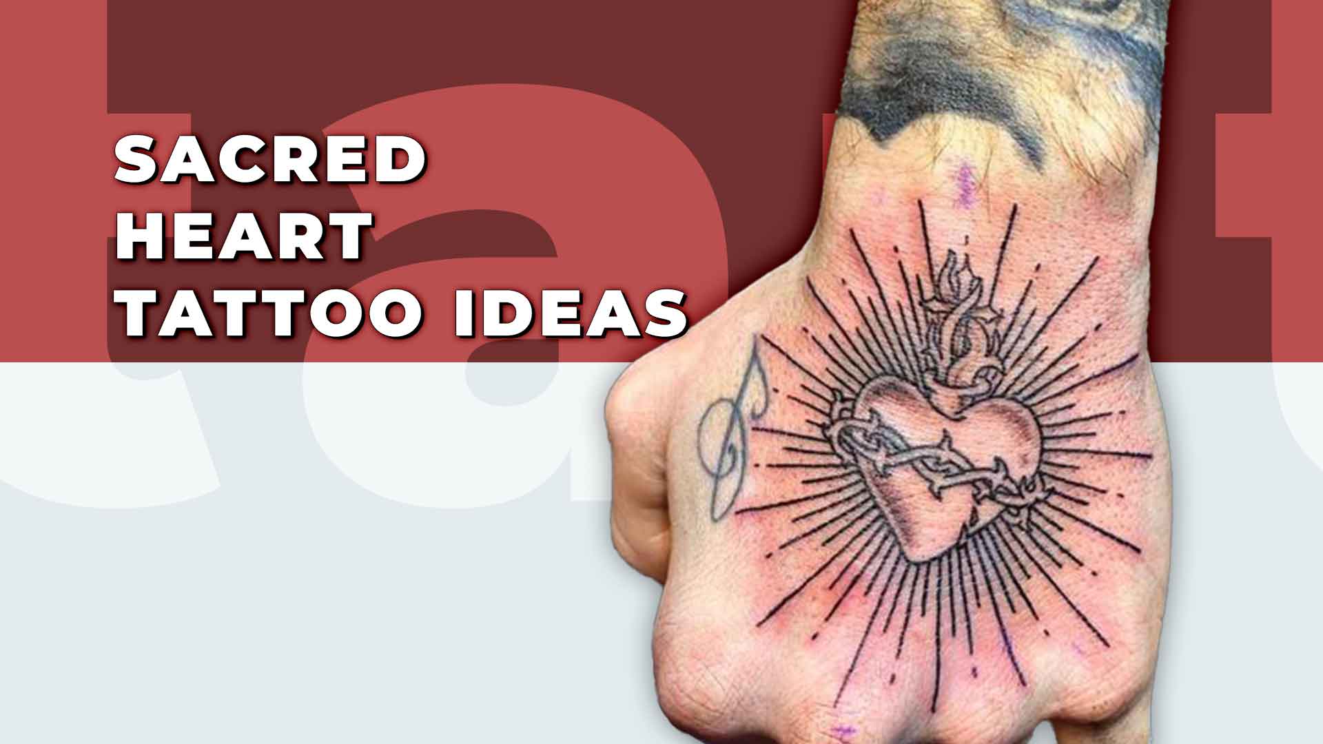 small sacred heart tattoo ideas