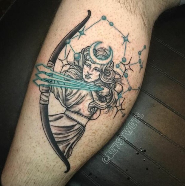 Small Sagittarius tattoo 0014