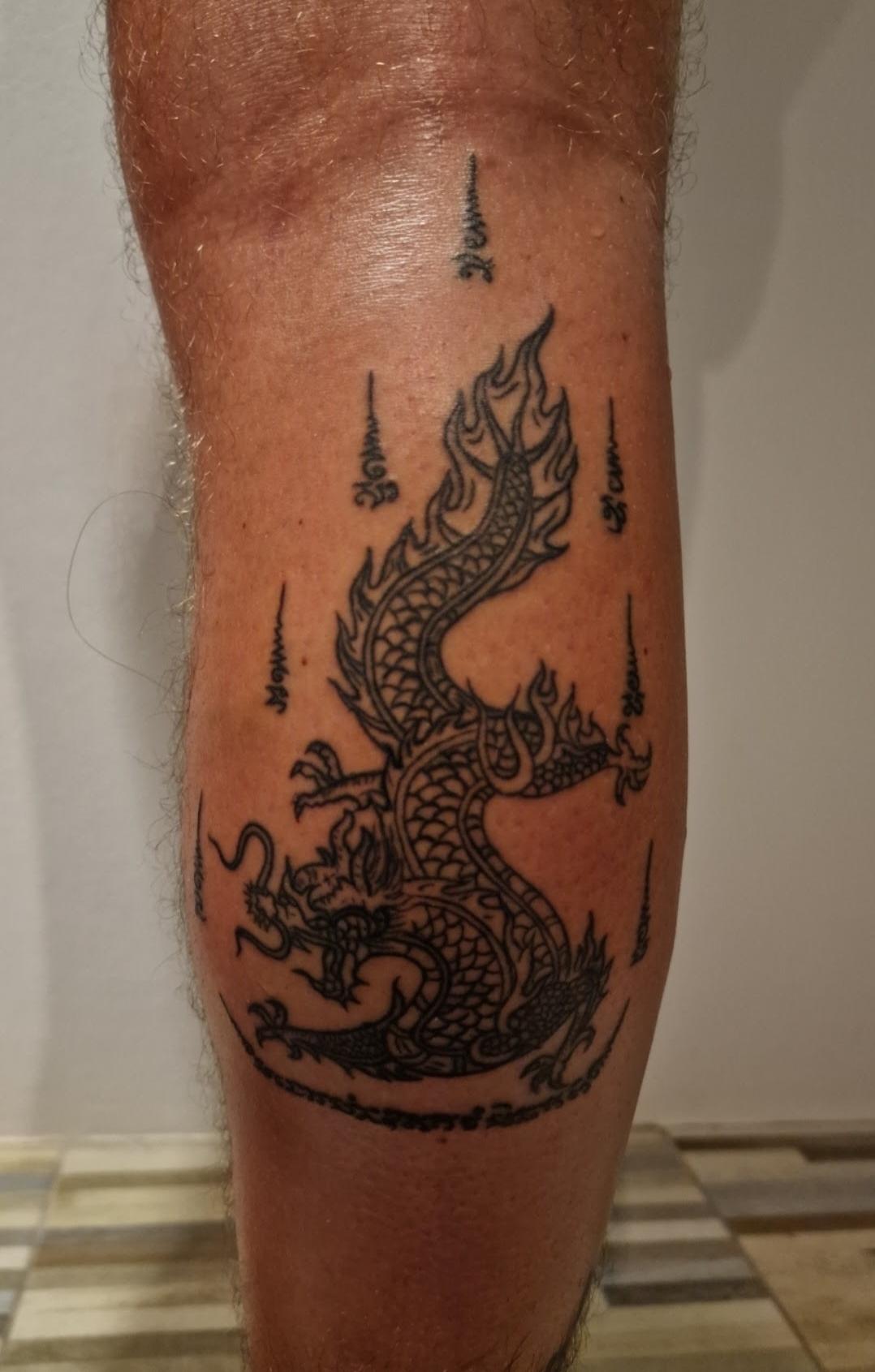 Small sak yant tattoo 0086