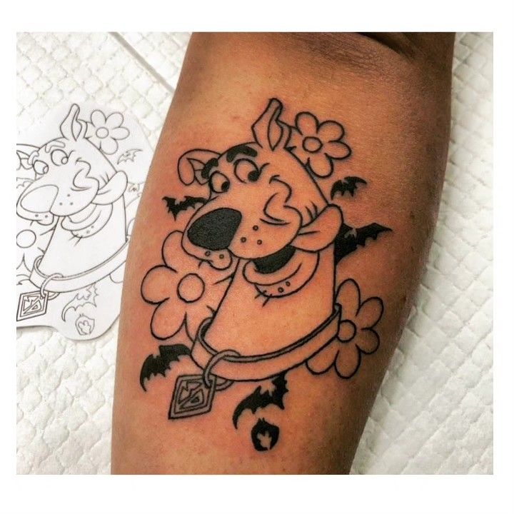 small Scooby Doo tattoo inspiration