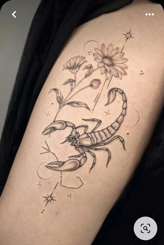 Small scorpion tattoo 0025