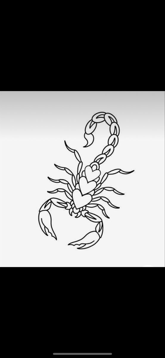 Small scorpion tattoo 0050