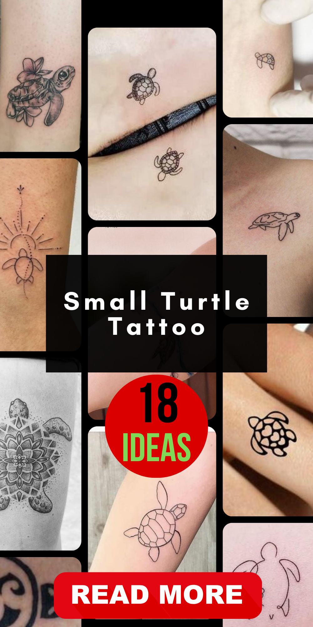 Small sea turtle tattoo 0020