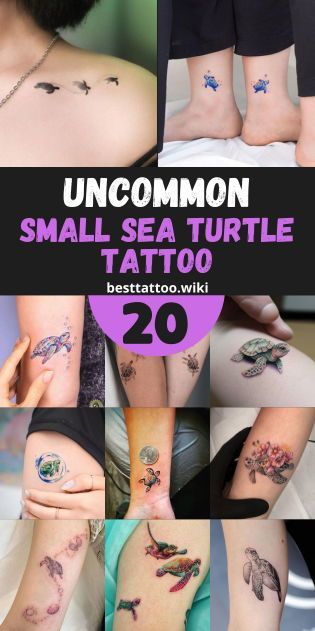 Small sea turtle tattoo 0053