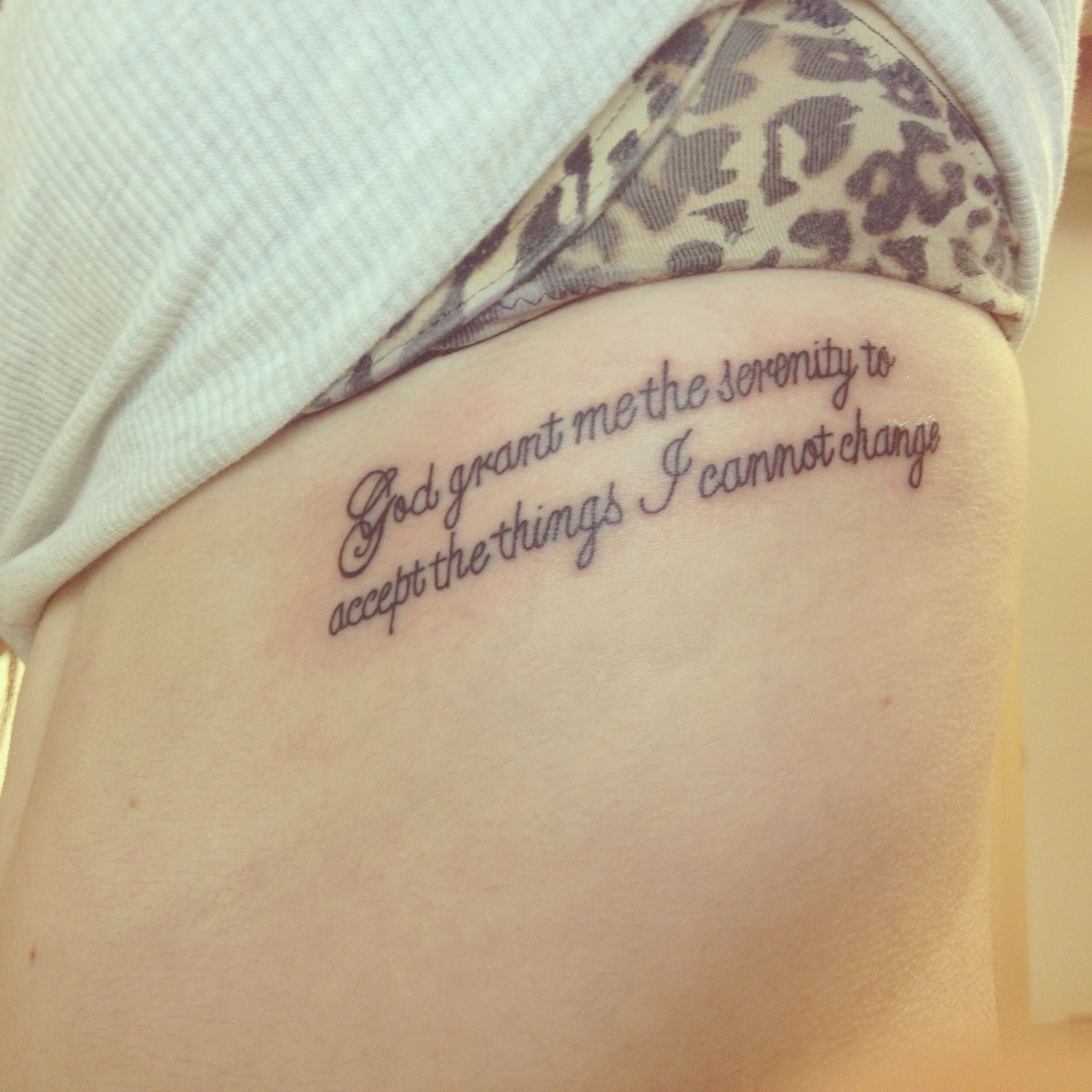 small serenity prayer tattoo ideas