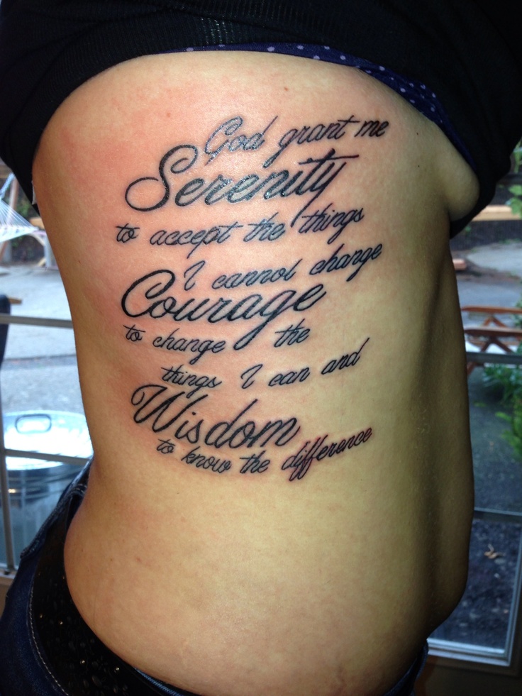 Small serenity prayer tattoo 0010