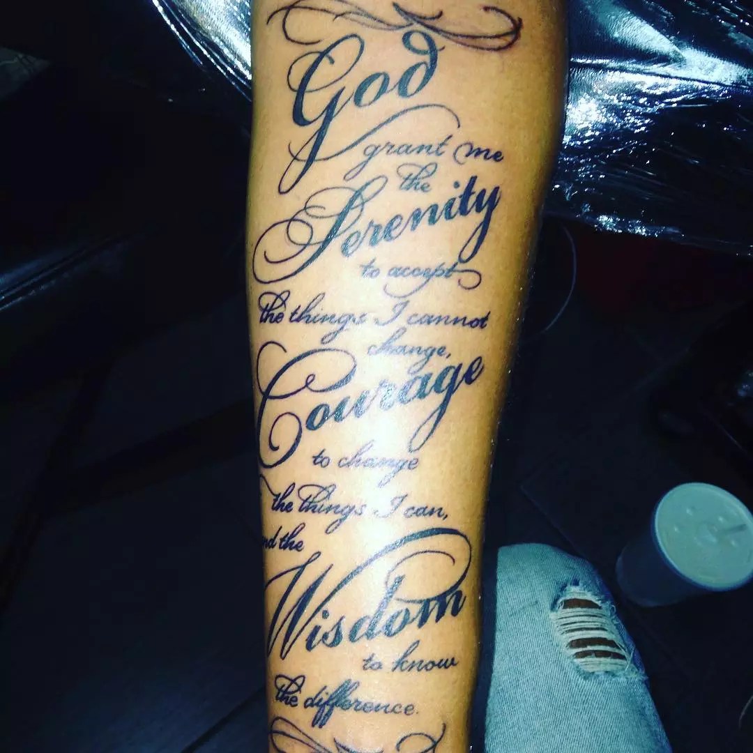 Small serenity prayer tattoo 0011