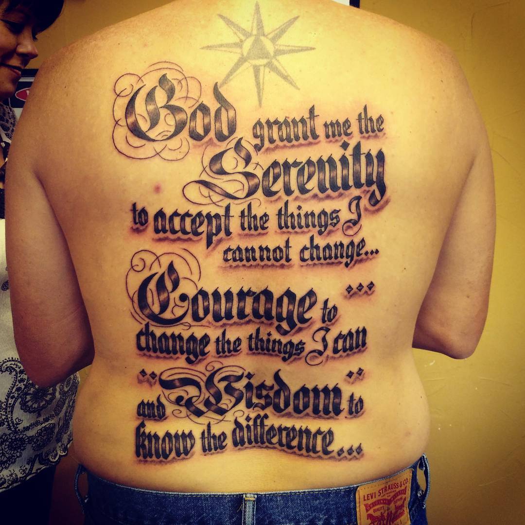 Small serenity prayer tattoo 0019