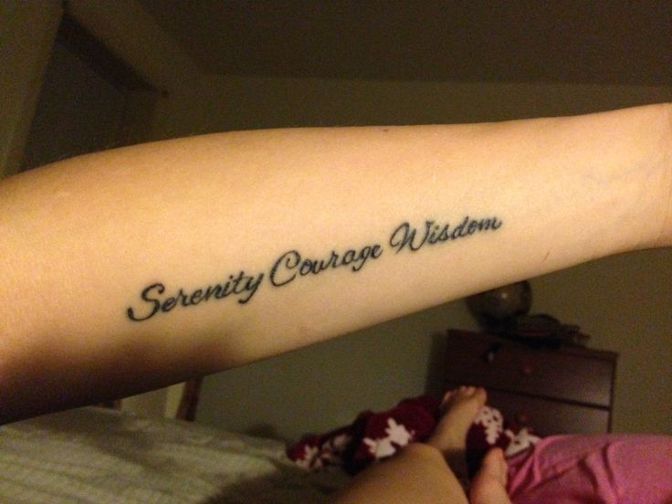 Small serenity prayer tattoo 0025