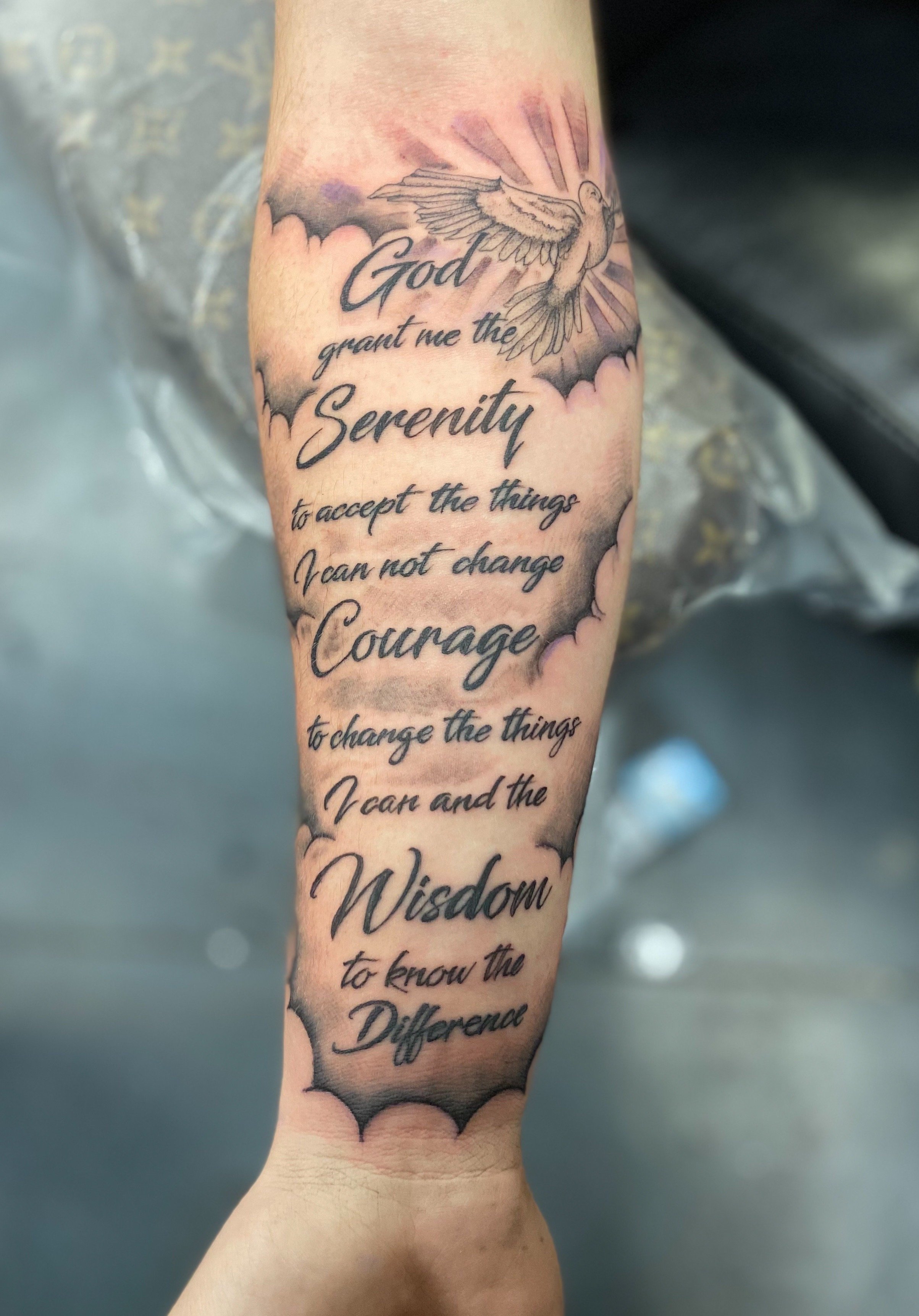 Small serenity prayer tattoo 0028