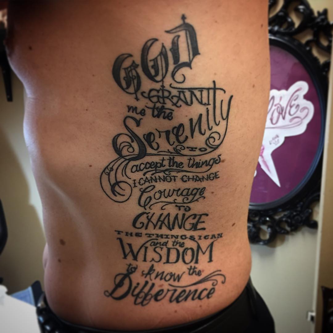 Small serenity prayer tattoo 0045