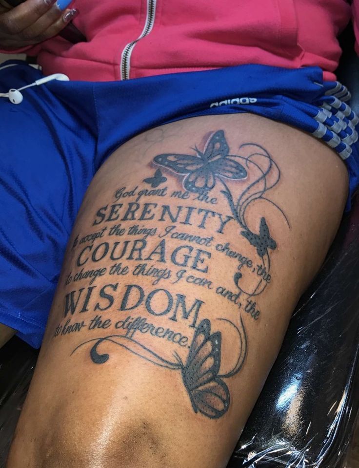 Small serenity prayer tattoo 0058