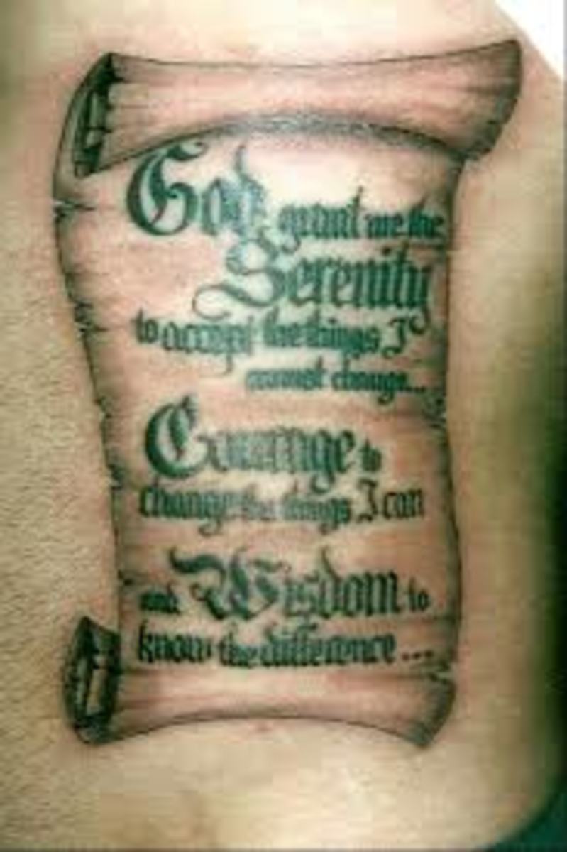 Small serenity prayer tattoo 0065