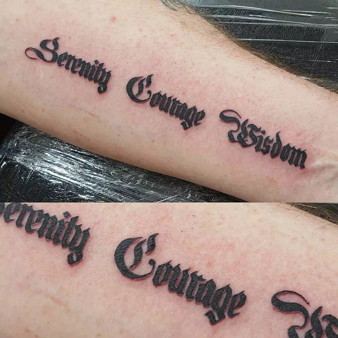 Small serenity prayer tattoo 0092