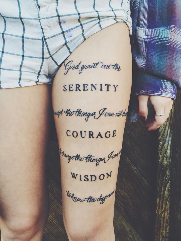 Small serenity prayer tattoo 0099