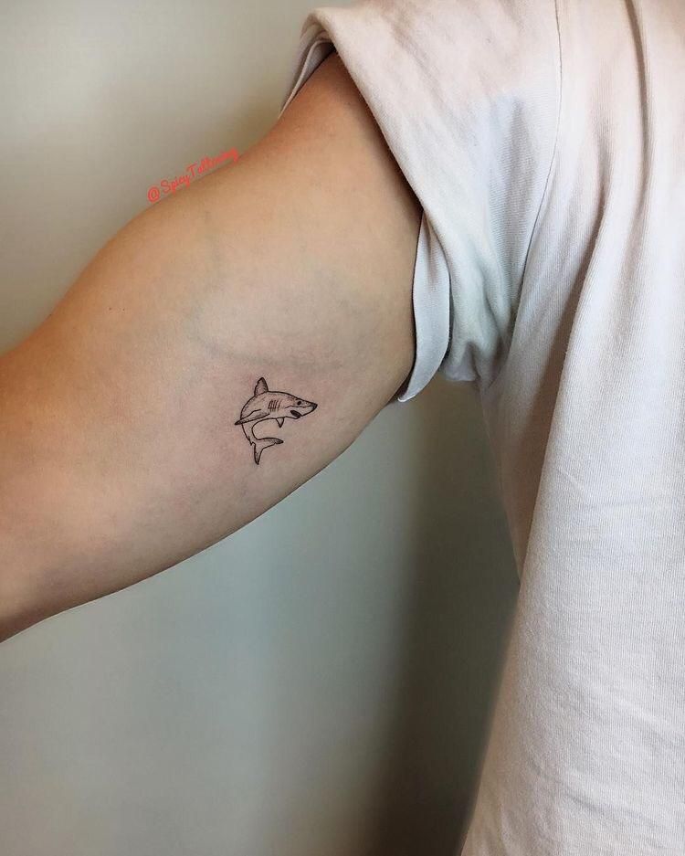 small shark tattoo trends in 2023.