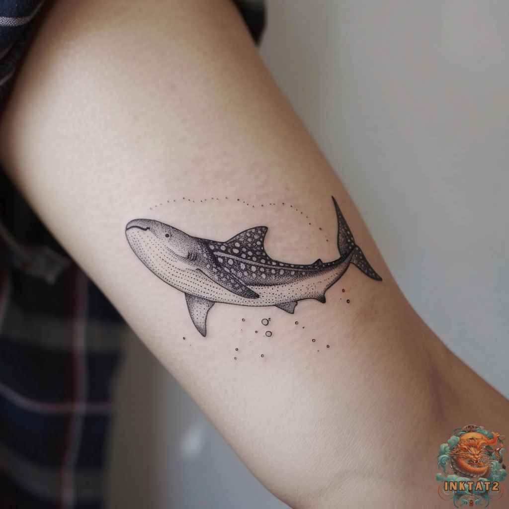 small shark tattoo 0011