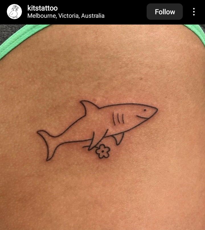 small shark tattoo 0018