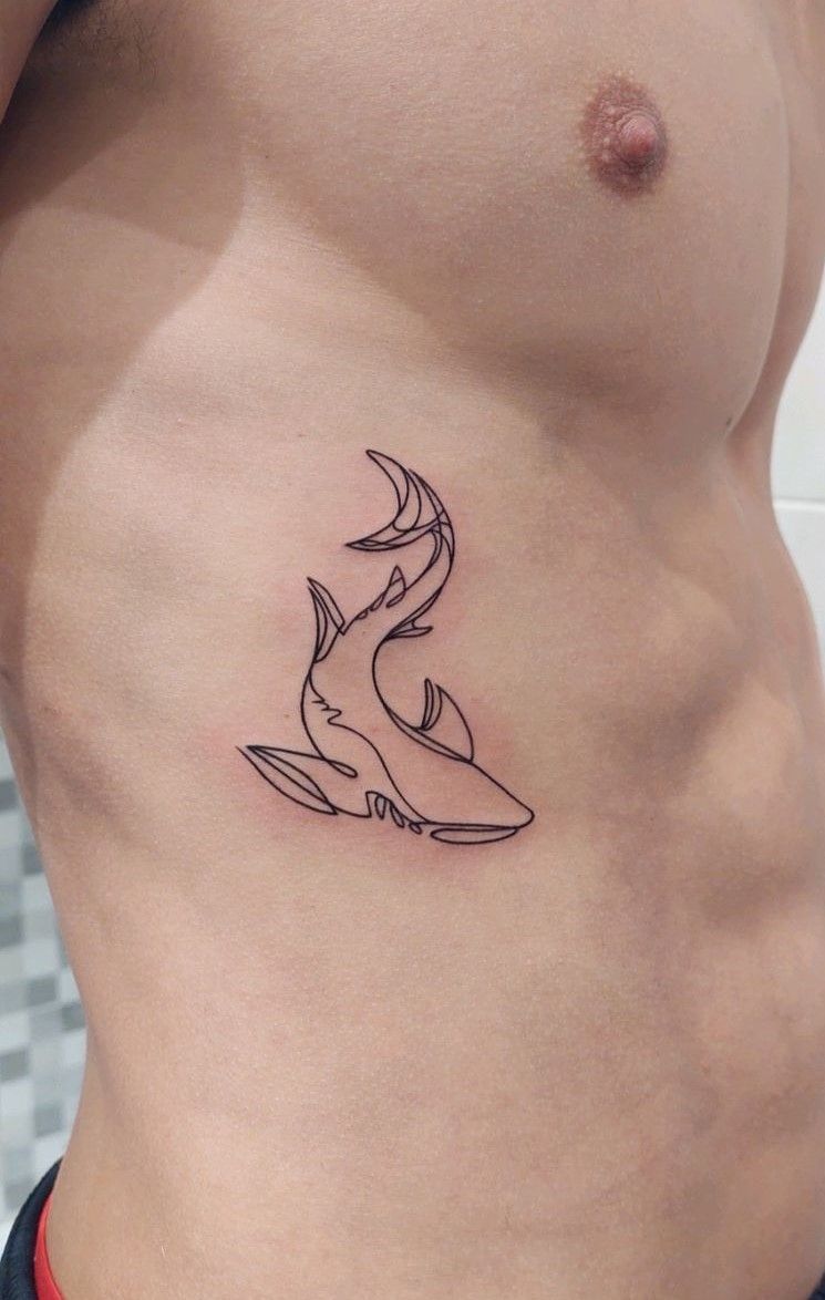 small shark tattoo 0028