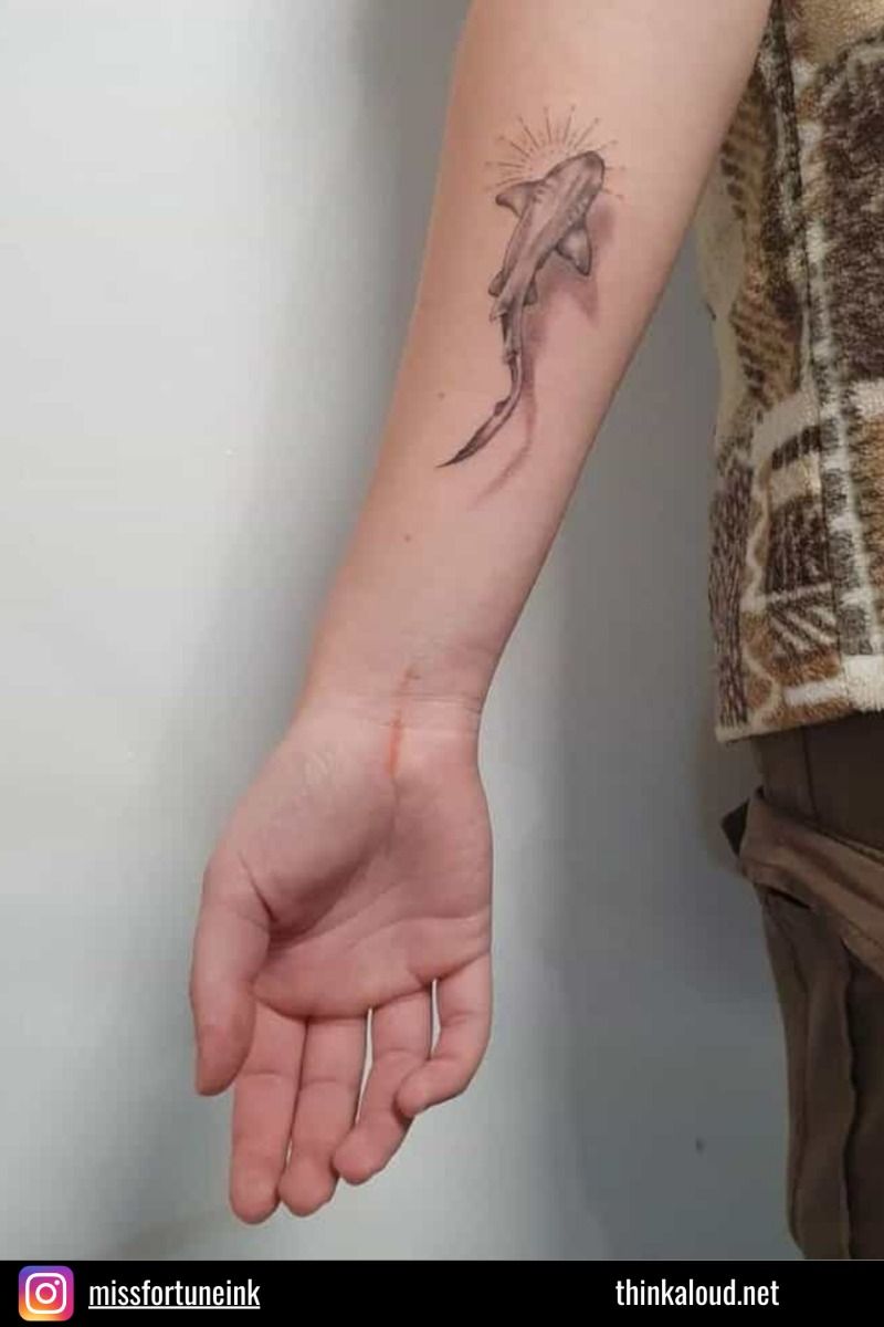 small shark tattoo 0035