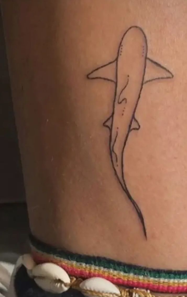 small shark tattoo 0040