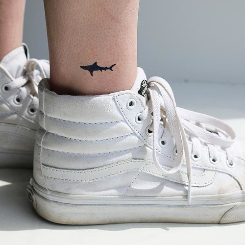 small shark tattoo 0041