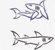 small shark tattoo 0048