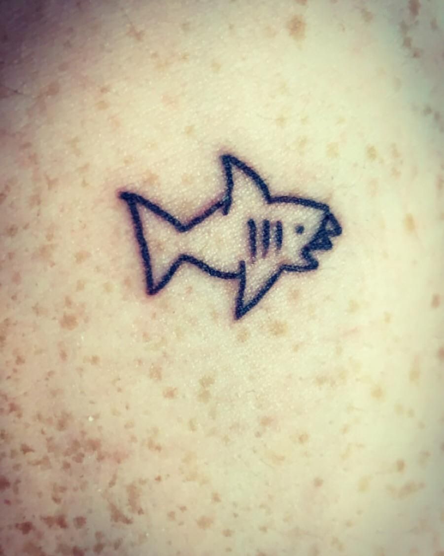 small shark tattoo 0050