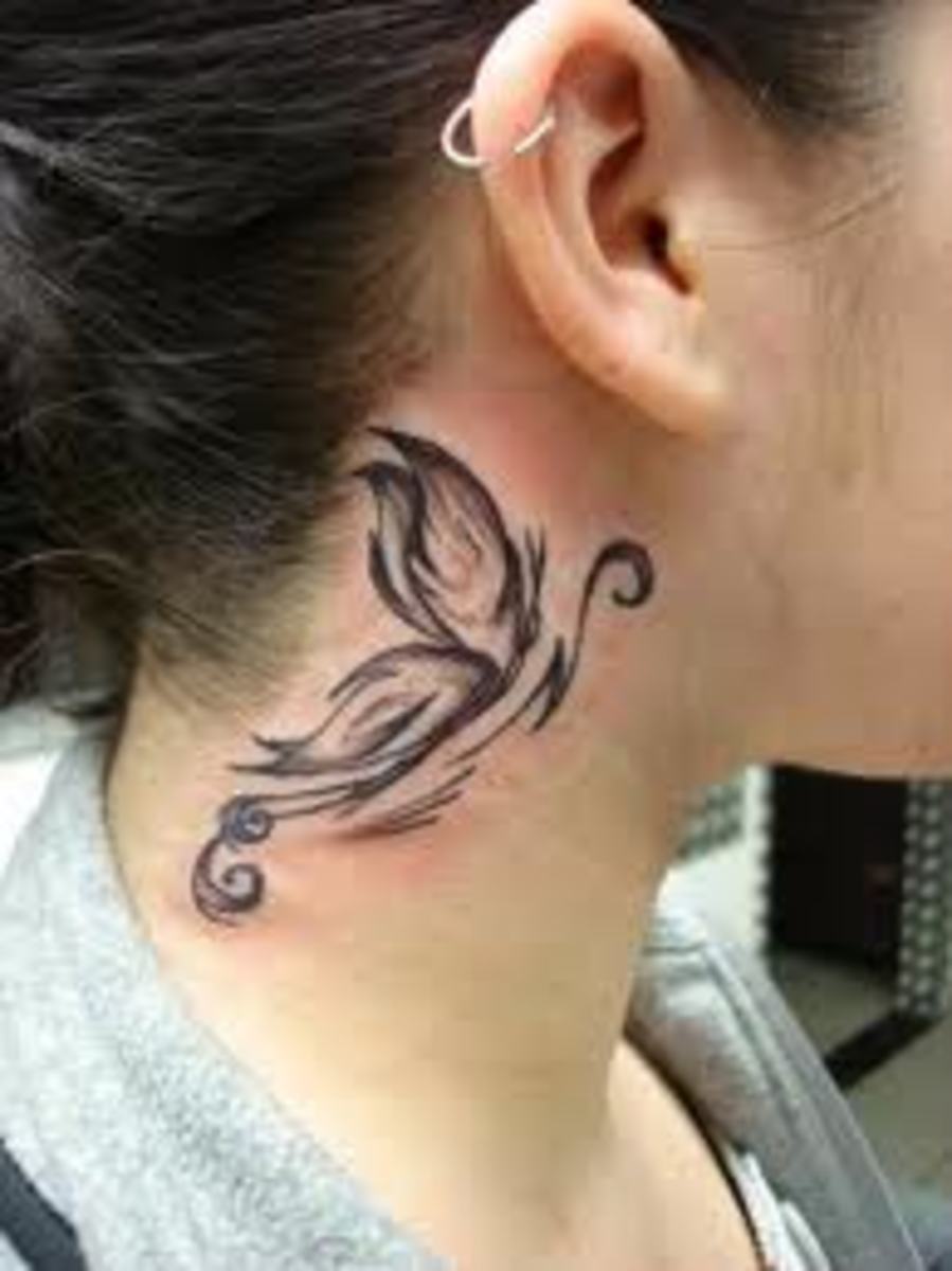 small side neck tattoo designs female 0034