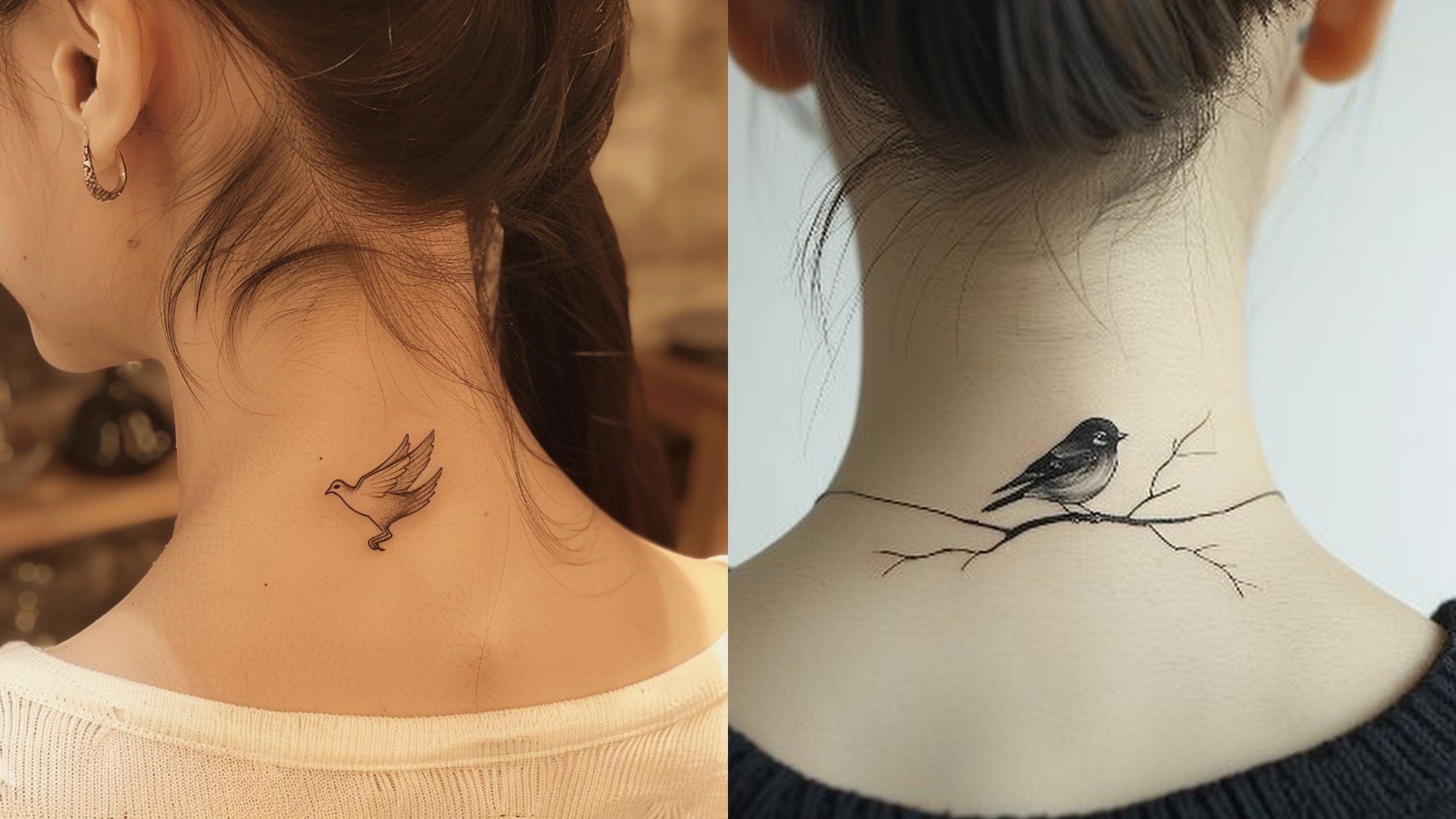 small side neck tattoo designs female 0043