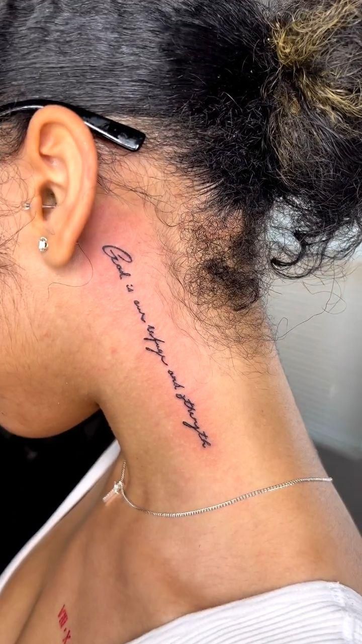 small side neck tattoo designs female 0048