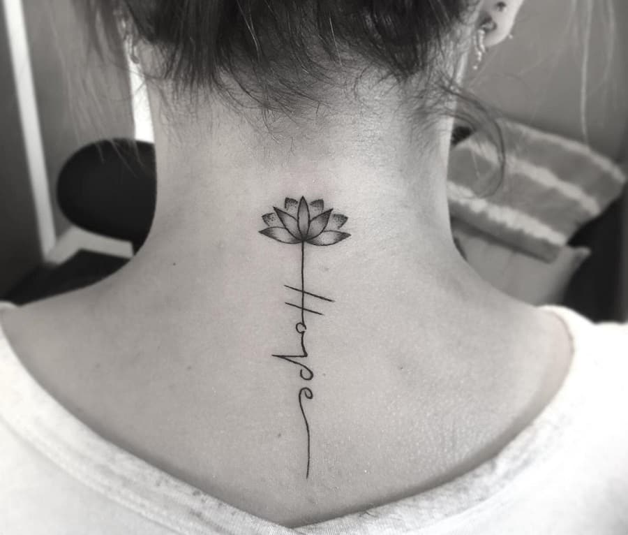 small side neck tattoo designs female 0057