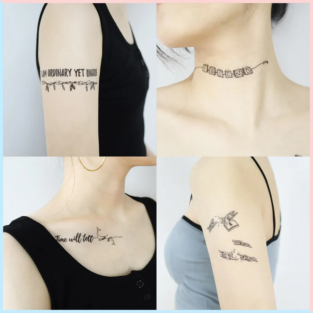 small side neck tattoo designs female 0094