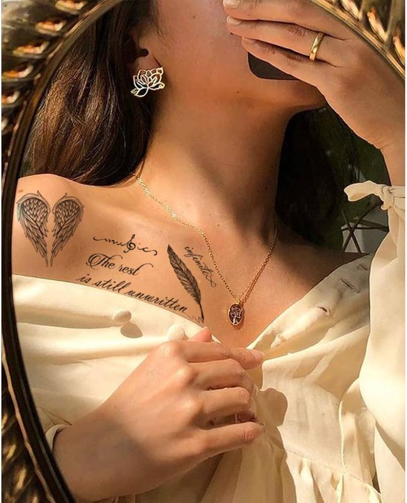 small side neck tattoo designs female 0098