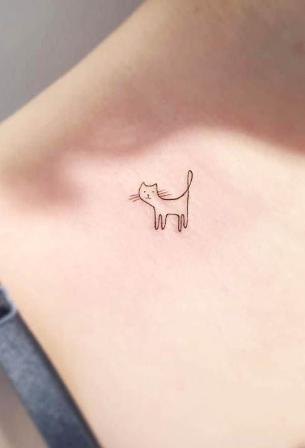 small simple dog memorial tattoo 0064