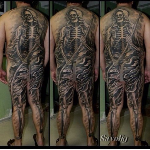 Small skeleton tattoo 0012