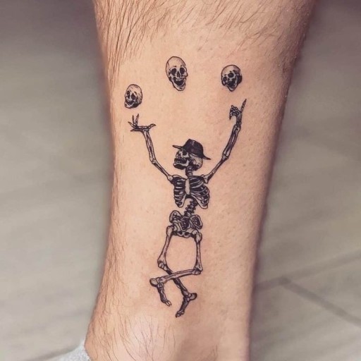 Small skeleton tattoo 0015