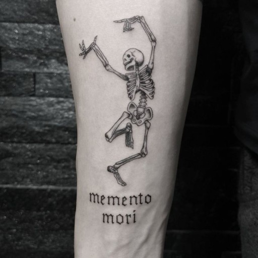 Small skeleton tattoo 0024