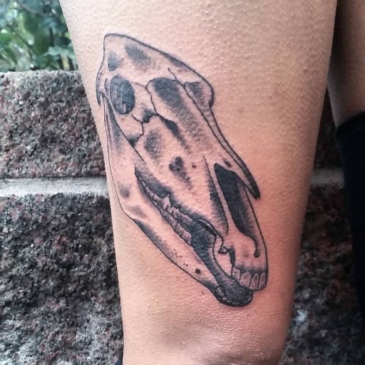 Small skull tattoo 0023