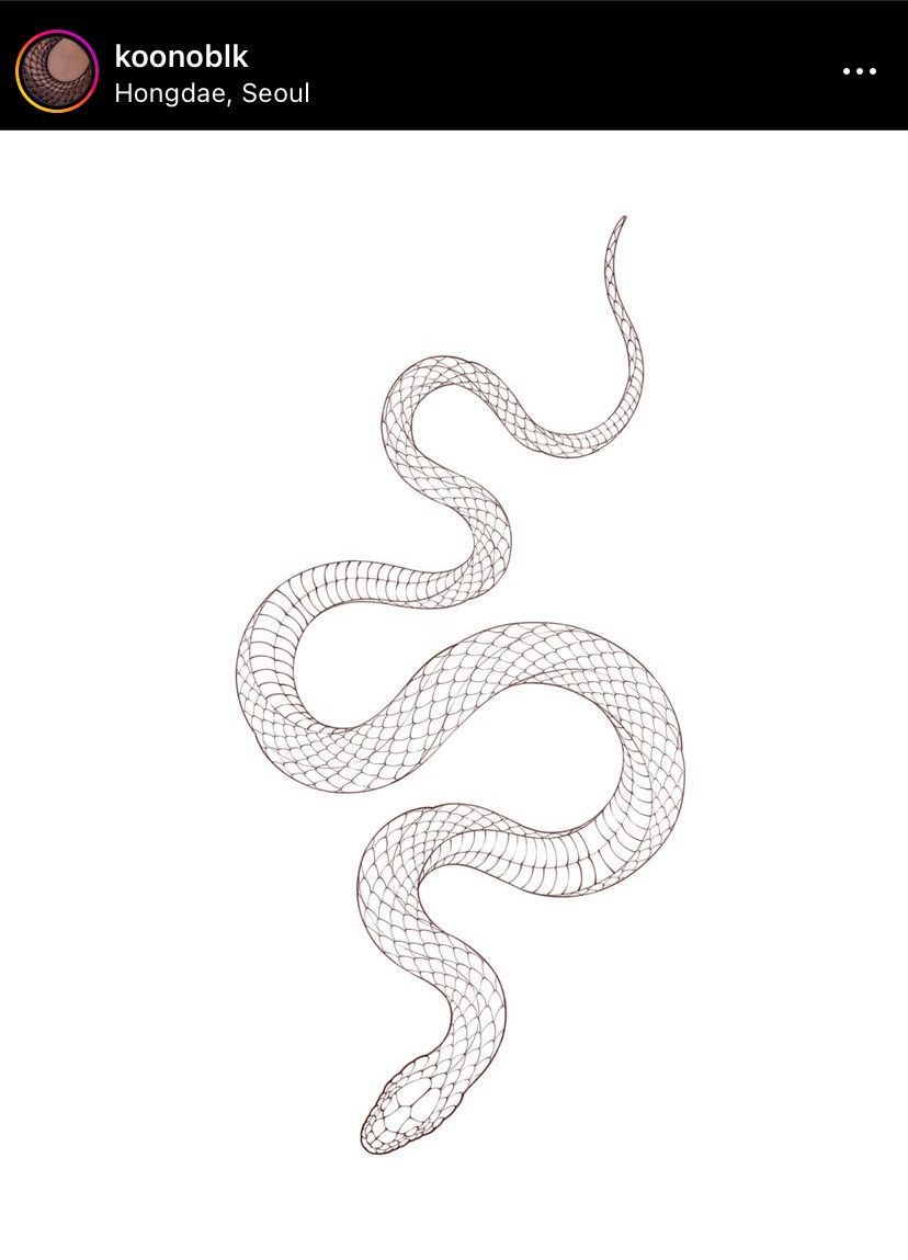 small snake tattoo 0024