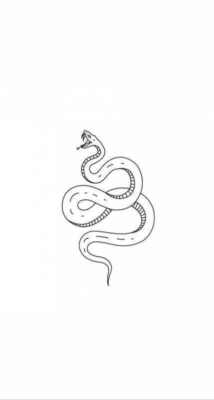 small snake tattoo 0079